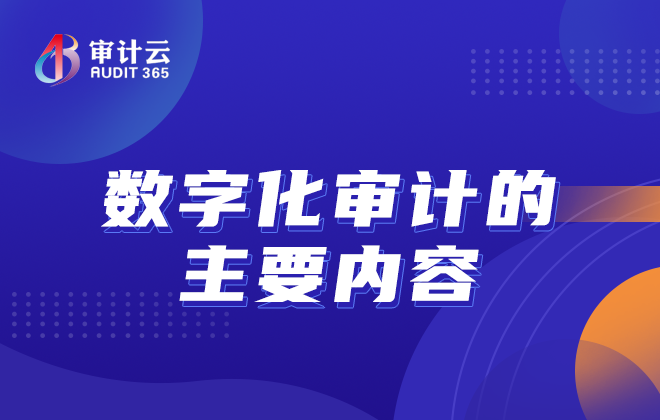 数字化审计的主要内容