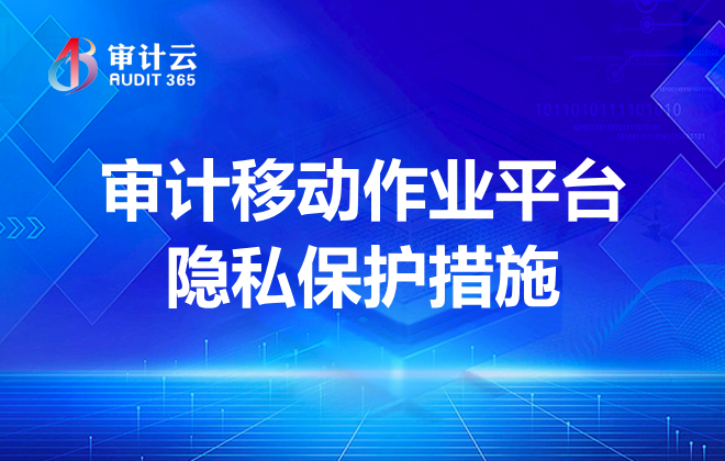 审计移动作业平台隐私保护措施