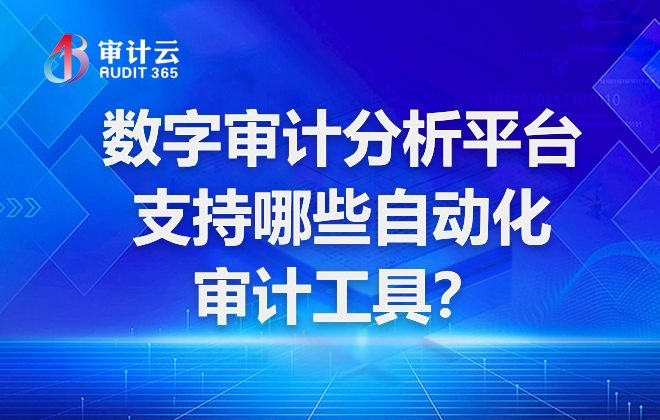 数字审计分析平台支持哪些自动化审计工具？