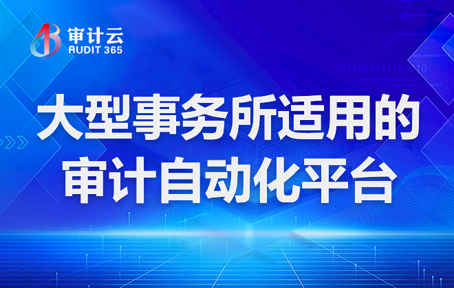 大型事务所适用的审计自动化平台