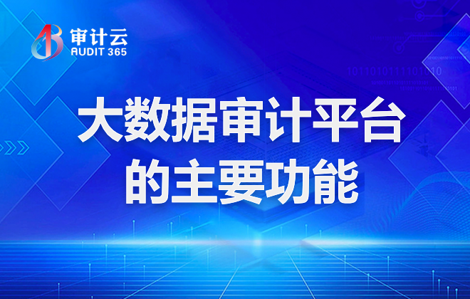 大数据审计平台的主要功能