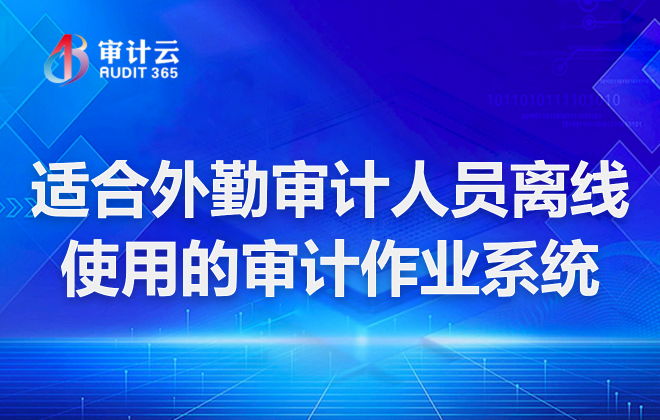 适合外勤审计人员离线使用的审计作业系统