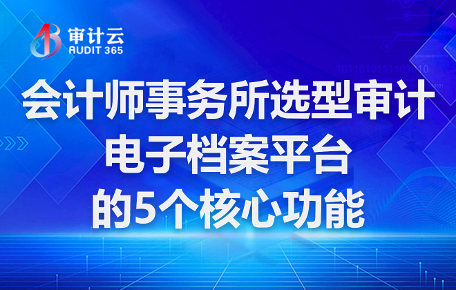 审计电子档案平台