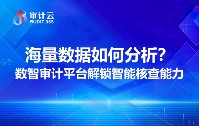 海量数据如何分析?数智审计平台解锁智能核查能力