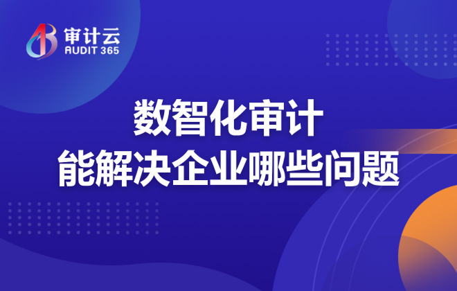 数智化审计能解决企业哪些问题