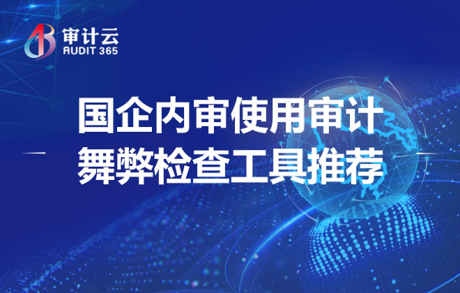 国企内审使用审计舞弊检查工具推荐